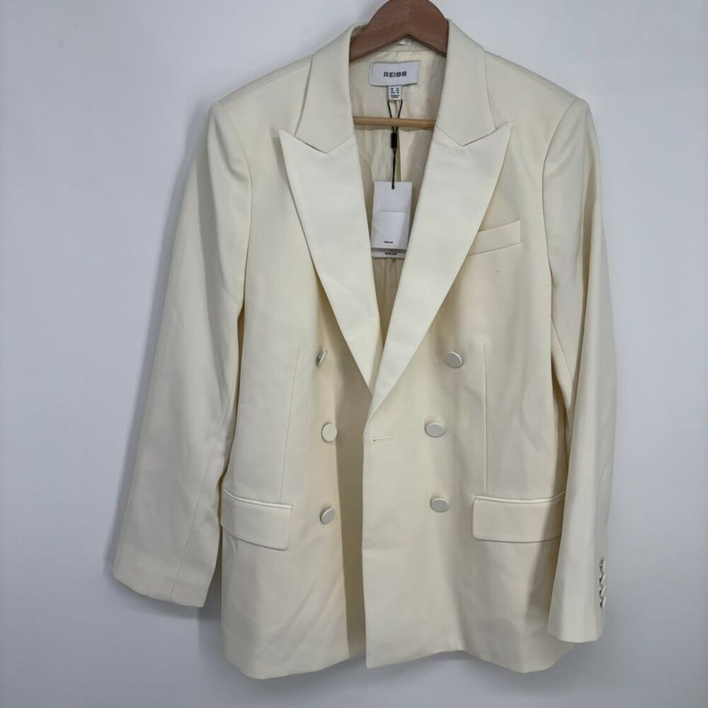 Reiss Leanna Wool-Blend Tux Suit Jacket